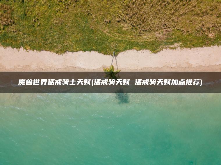魔兽世界惩戒骑士天赋(惩戒骑天赋 惩戒骑天赋加点推荐)
